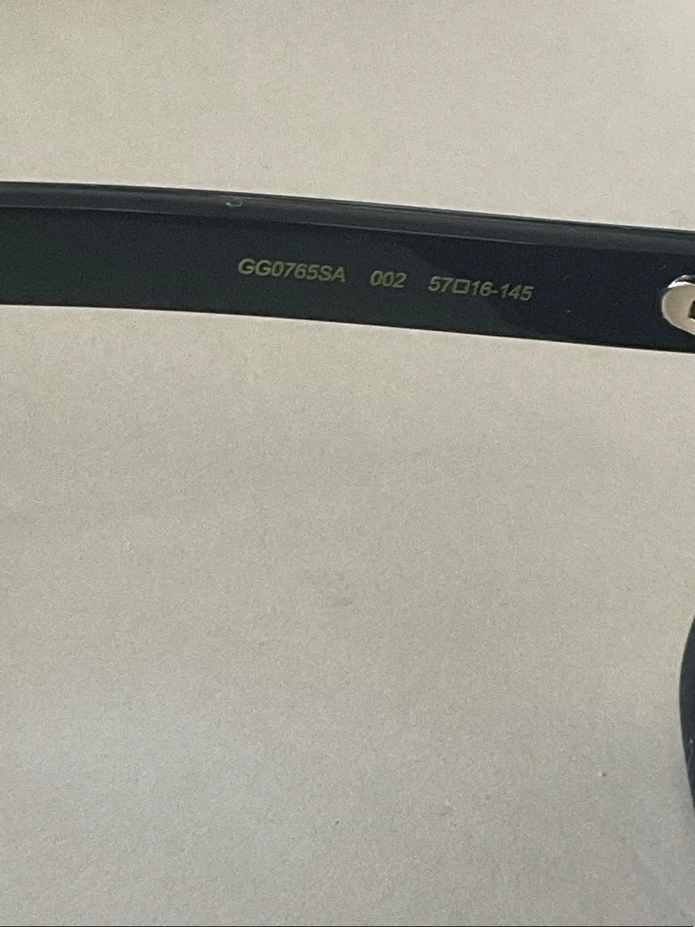 Gucci Black Gradient Butterfly Sunglasses with Gold Logo Accent